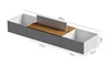 Flower box bench 250*65*40