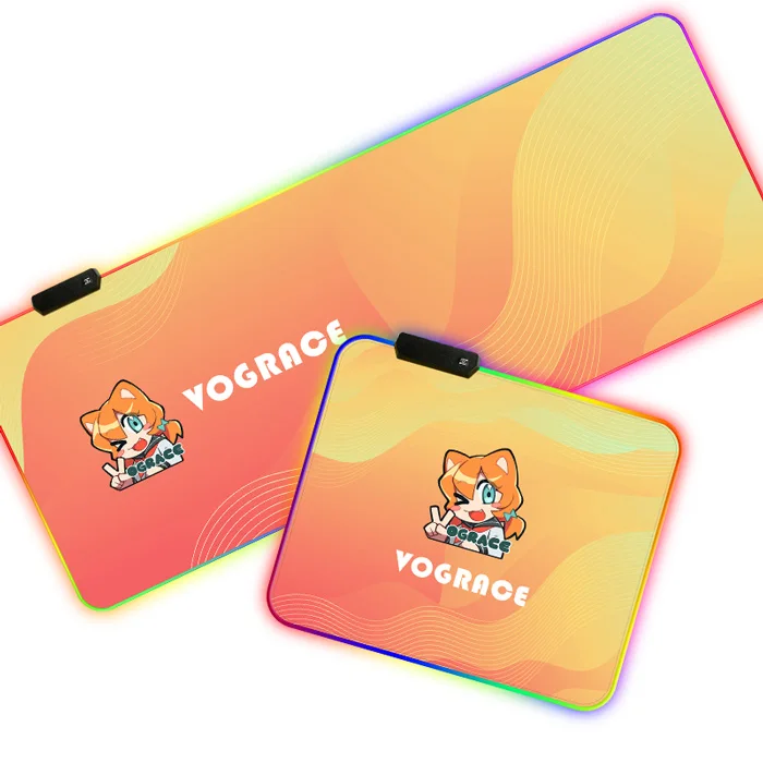 Оптовая продажа, индивидуальный игровой коврик для мыши Vograce с принтом CMYK, Rgb, коврик для мыши