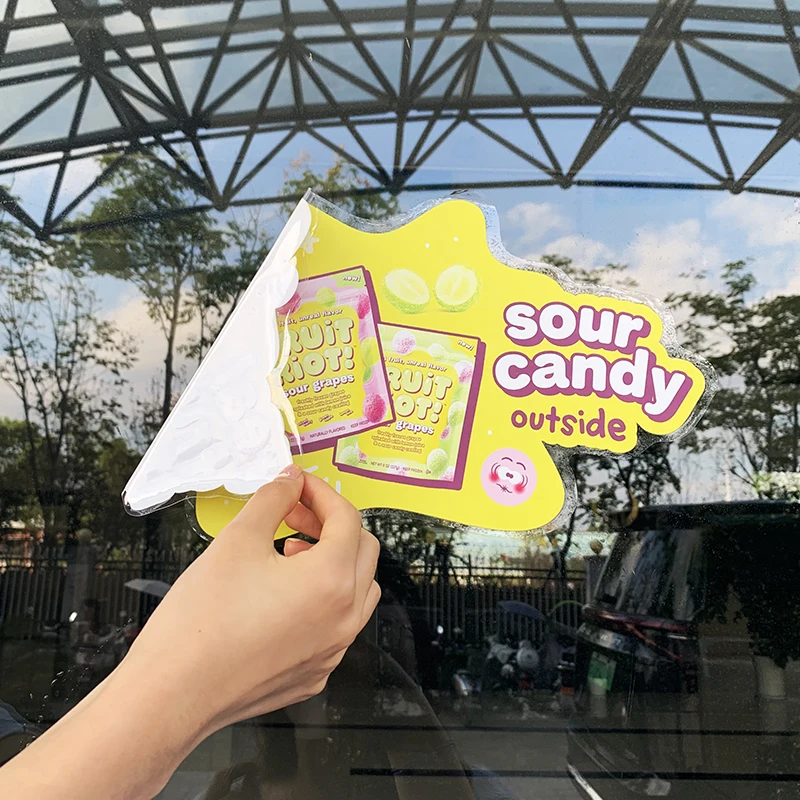 Easy Peel Off Removable PVC Vinyl Custom Weatherproof Windows Glass Static Decal Cling Stickers for Shop Window