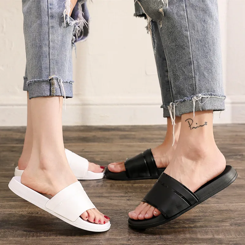 Big Size Home Slippers Custom Footwear Soft Anti-skid Custom House Slippers  Fashion Couples Colors Korean Version Slipper Man