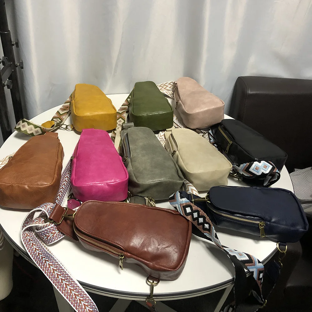 Wholesale Newest Pu Leather Fanny Packs Waist Belt Bag With Replacement