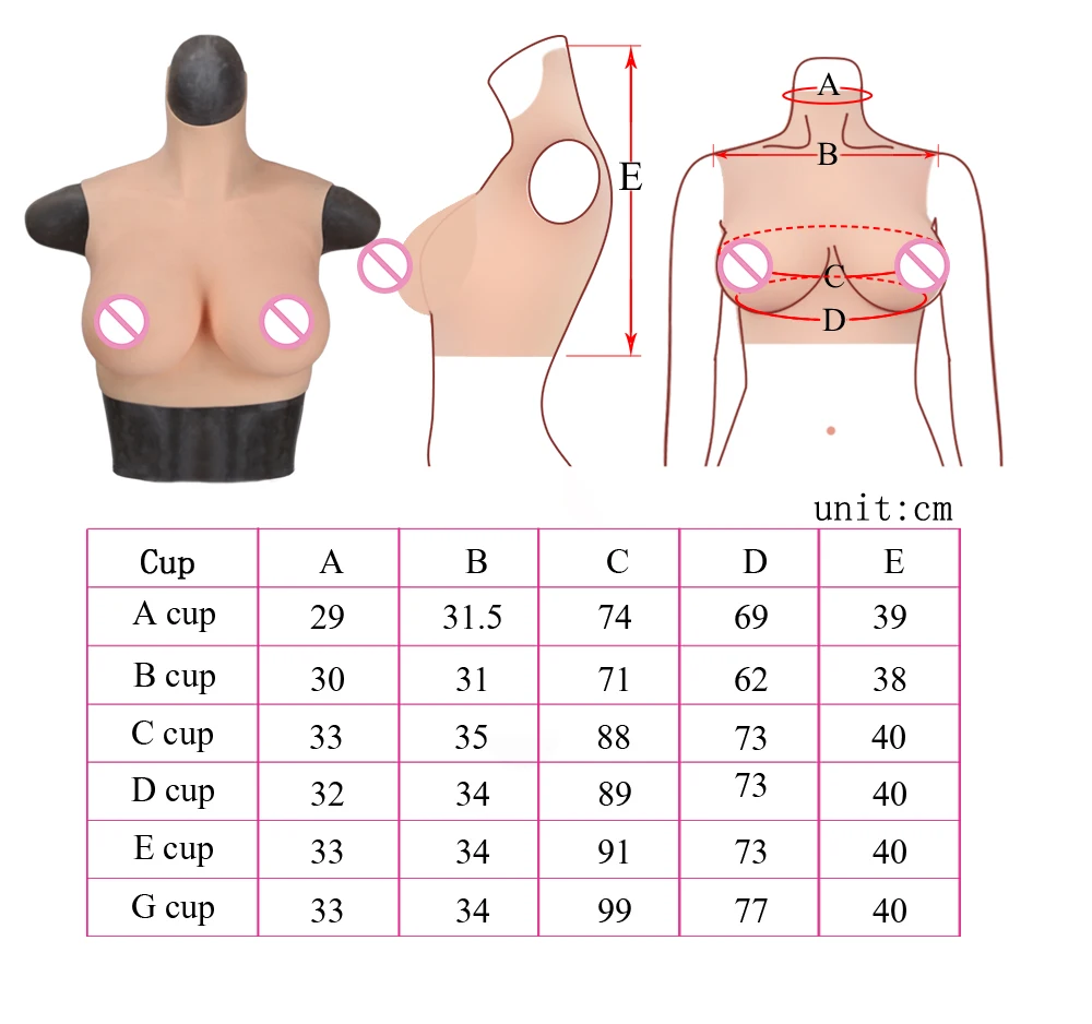 NORFULL Protesi Mammaria In Silicone A Forma Di Goccia – 600g, Coppa DD, Color Nude, Per Mastectomia O Crossdresser (1 Pezzo) - 5