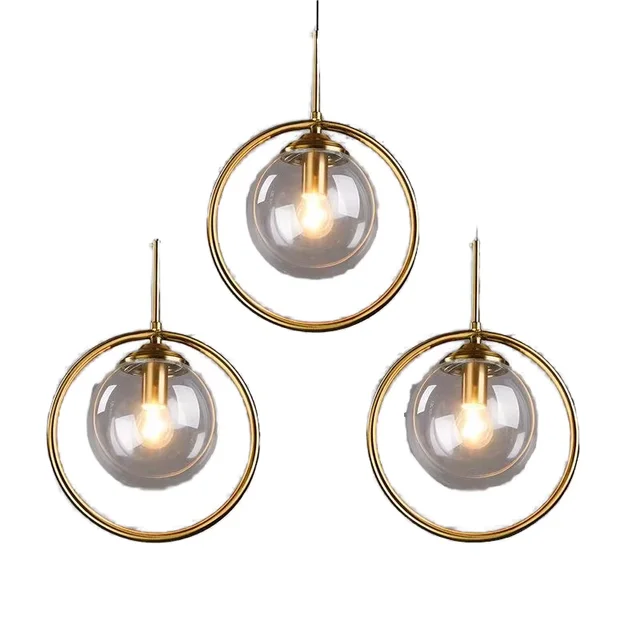 Luxury Simple Master Bedside Chandelier Creative Bar Atmosphere Glass Lamp for Bedroom Small Hanging Ceiling for Room