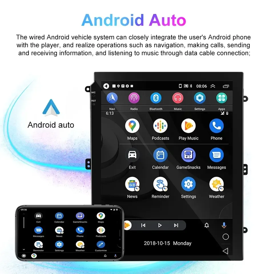 Estilo Tesla Universal 9,7 pulgadas Android Car Radio Automotive Multimedia GPS Player