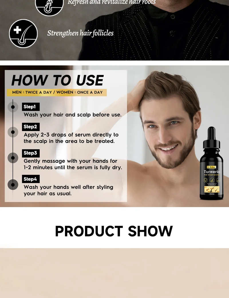 Hair Growth Serum Oil,Treatment Prevent Hair Loss Products,Massage ...