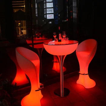 Led high hot sale top tables