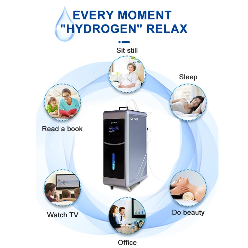 PEM Brown Gas Generator HHO Hydrogen Inhilation 1800ml Oxyhydrogen Machine Hydrogen Therapy 3000ml Molecular Hydrogen Generator