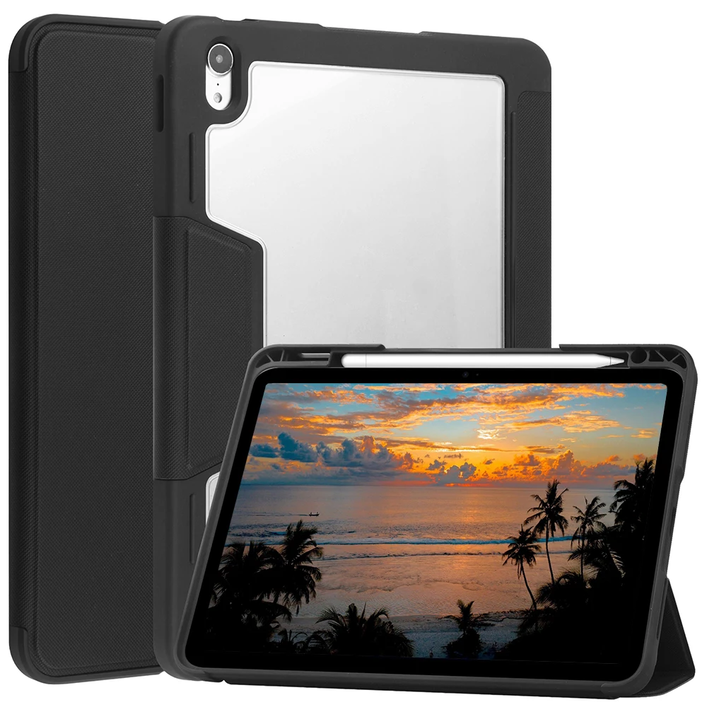 Housse de tablette antidéflagrante Laudtec pour Ipad Pro 11 2024/2025 A16 11e génération en cuir + Tpu + Pc, coque rigide pliable avec support et emplacement pour stylet Pbk346