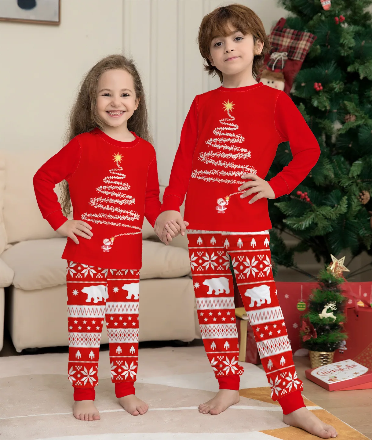 Custom Blank Women Adults Kids Xmas Sweaters Clothes Pijama Navidad