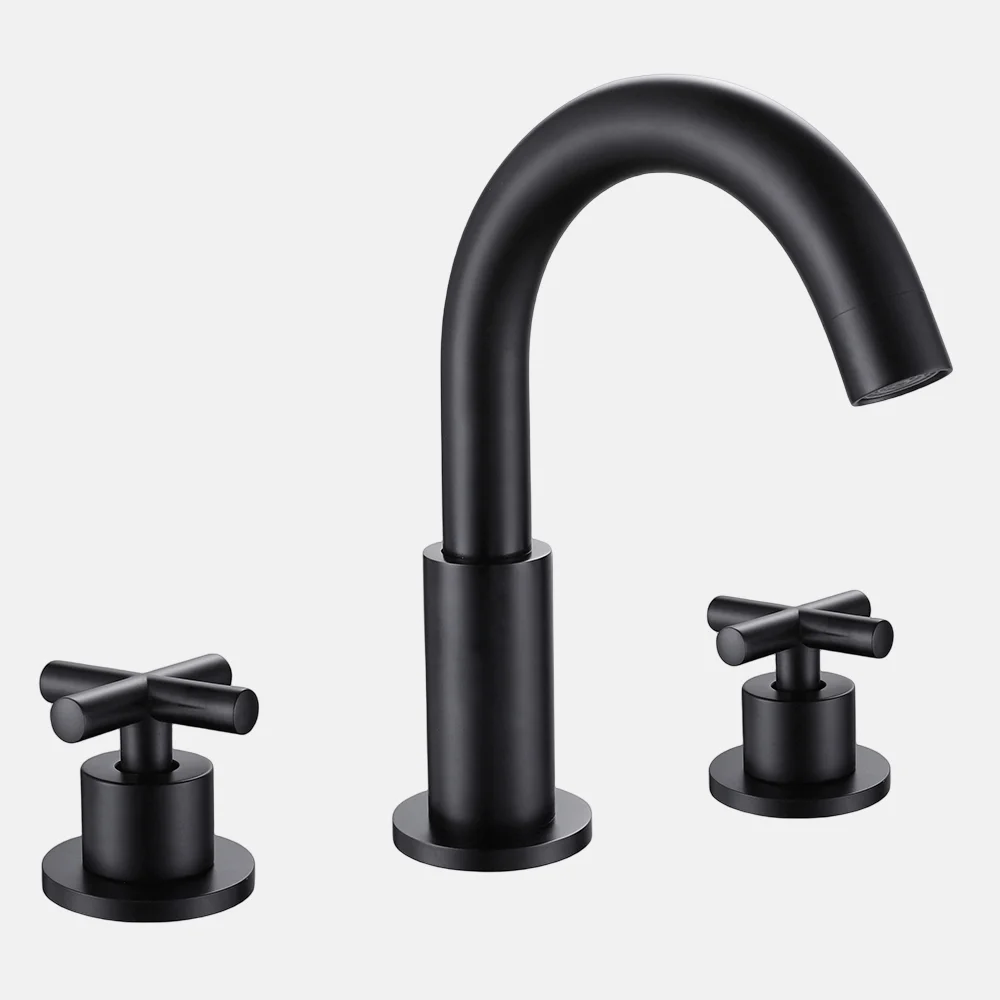 grey matt/black/ golden basin faucet