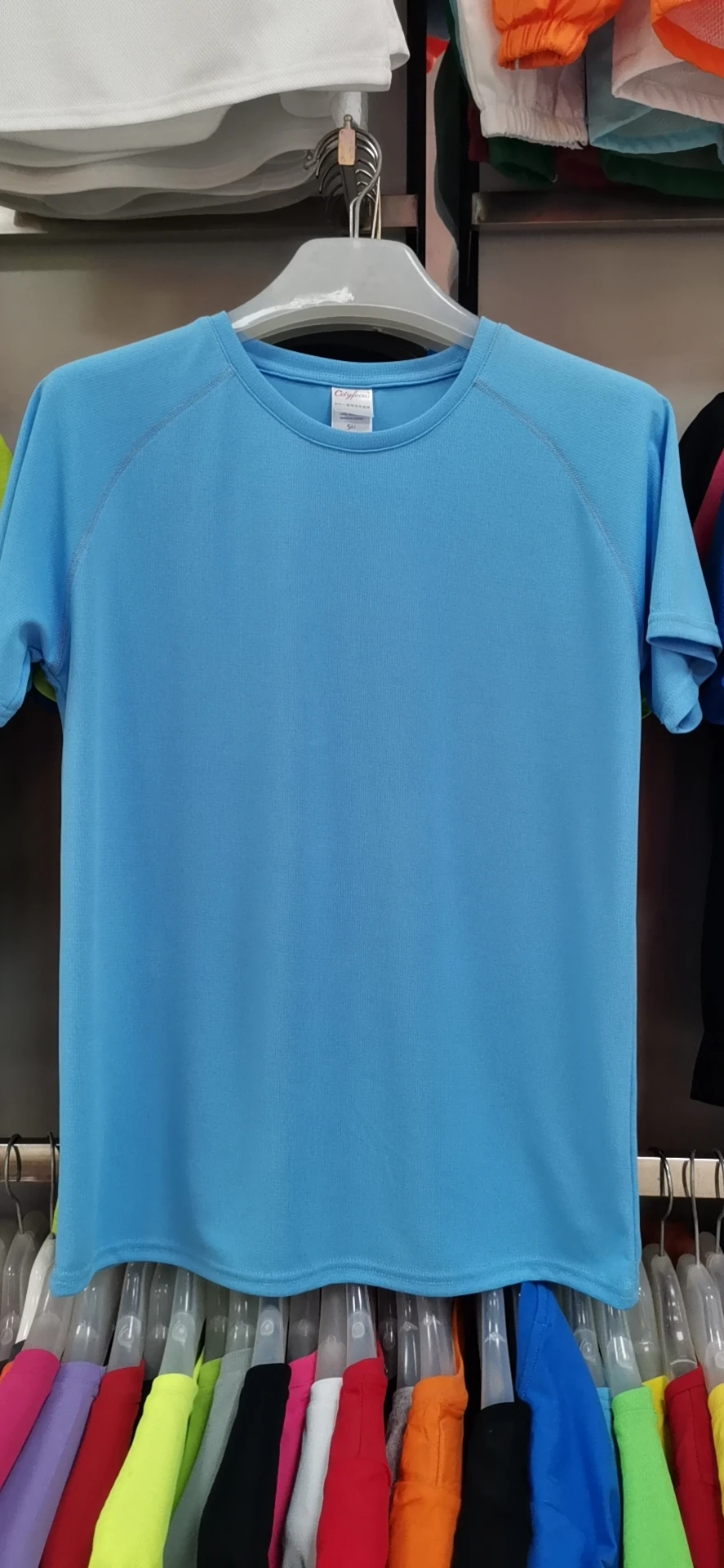 Manufacturer Wholesale 100 Polyester Sublimation Dry Fit T Shirts Man Plain T Shirt Custom 6955