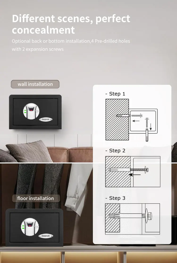 CEQSAFE Cheap Price Security Digital Electronic Small Metal Safe Box manufacture