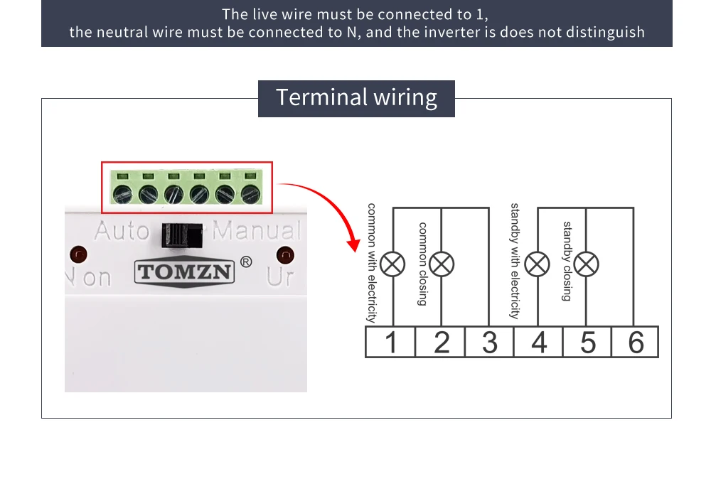 2P 63A 230V MCB Type Dual Power Automatic Transfer Switch ATS