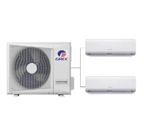 1.5 Ton 2HP 18000Btu Split System AC Unit Indoor Electric Fireplace Outdoor Installation Freestanding