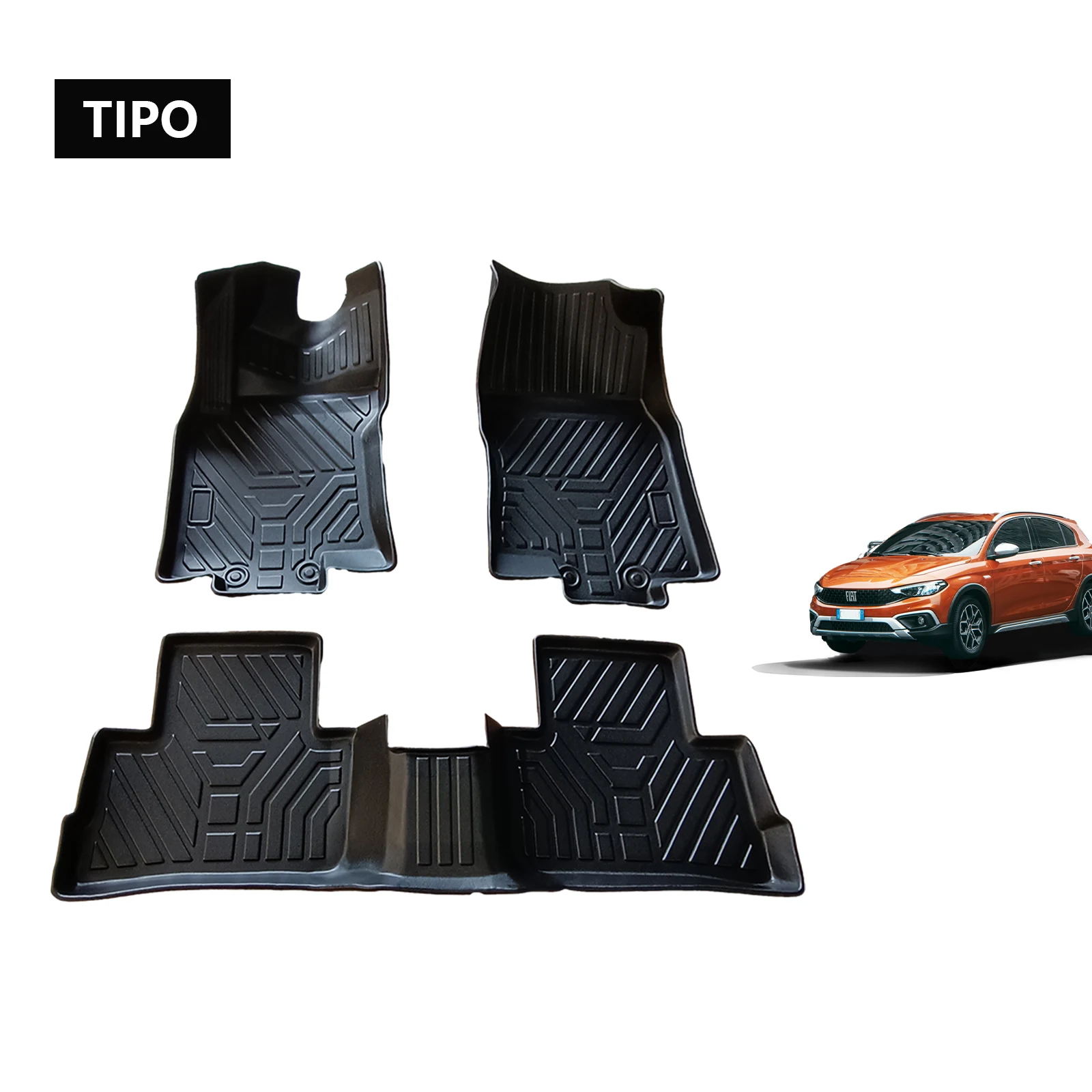 Супер поглощающий роскошный ПВХ катушки автомобильные коврики TPE и резиновый материал набор для различных моделей правого вождения Algeria Rush