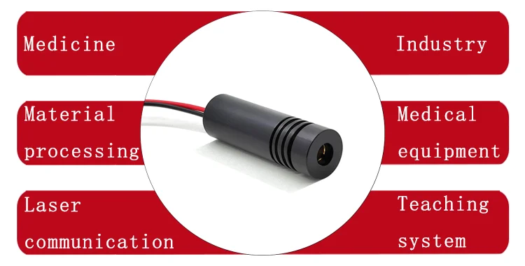 12X40mm 650nm 1mW Laser Module Red Laser Locator Positioning Light ...