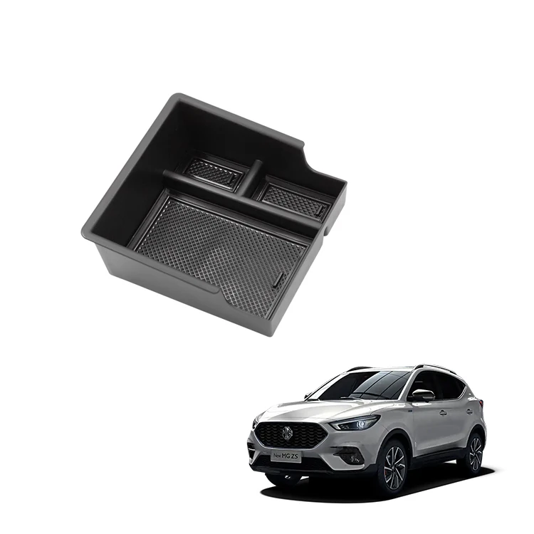 Auto Armrest Storage Box para sa MG ZS na Aksesorya na ABS Silica Gel Armrest Center Console Organizer Box Interior Accessories