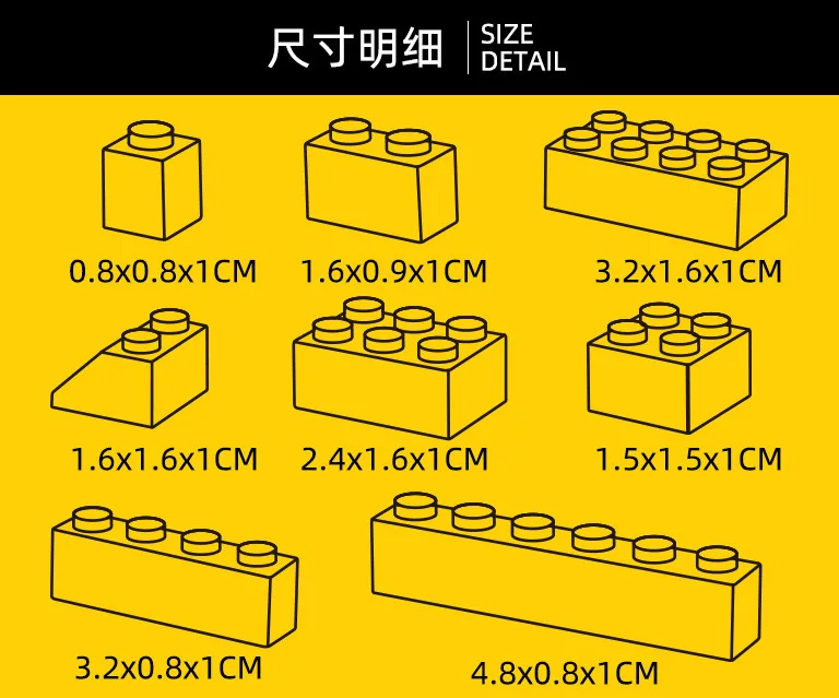 Factory Wholesale Kids Educational 1000pcs Bulk Brick Compatible