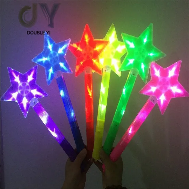 Colorful LED Flashing Star Glow Light Stick for Concert and Party