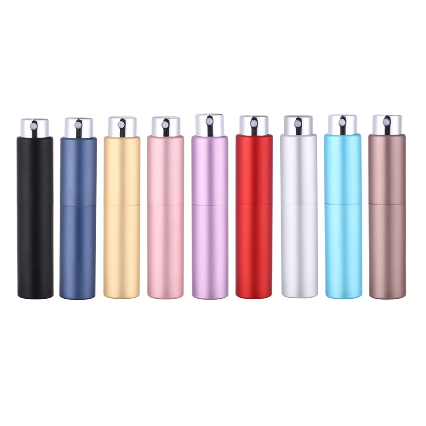 MUB 5ml 8ml 10ml 15ml 20ml Twist up Perfume Atomizer Empty Mini Portable Travel Refillable Aluminum Perfume Spray Bottle