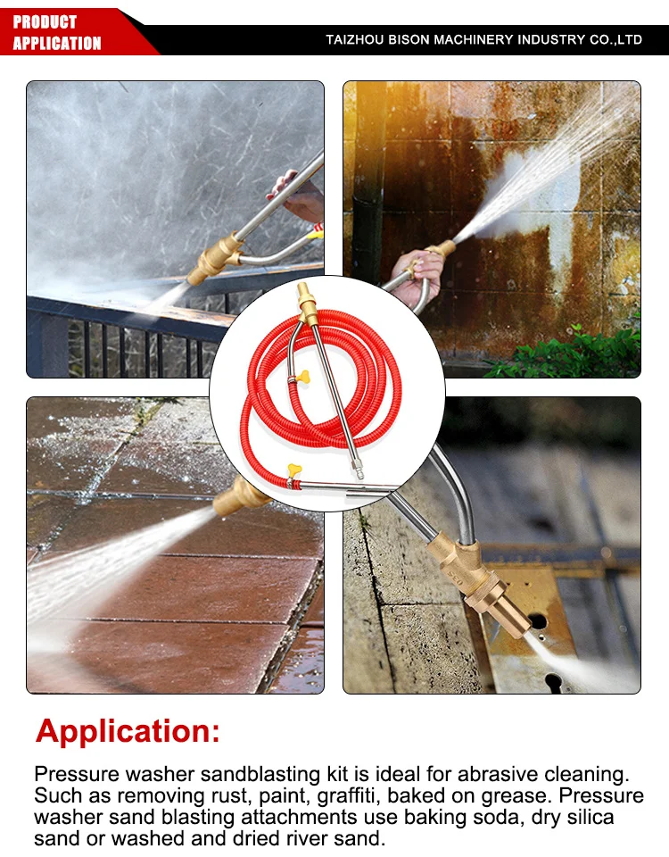 Amsturdy Sandblasting Attachment 4000psi 5000psi 275bar 350bar Wet