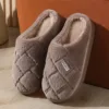 Chaussons homme Eva couleur café