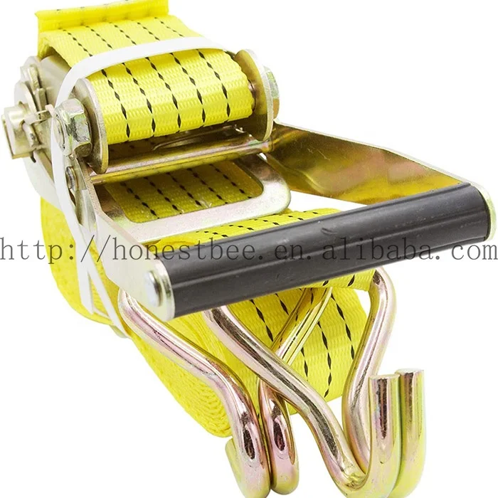 double j tali kait ratchet mengikat tali kargo yang dapat diandalkan untuk  mengamankan peralatan trailer tangga sepeda motor