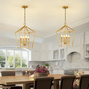 Industrial bar Dining Room Kitchen Home Chandelier Pendant Light E27 Gold Metal Shade Modern Nordic Pendant Lamp