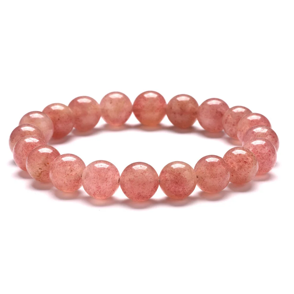 Simple Clear Rainbow Crystal Stone Rosary Hand Beaded Coulpe Jewelry Bracelet