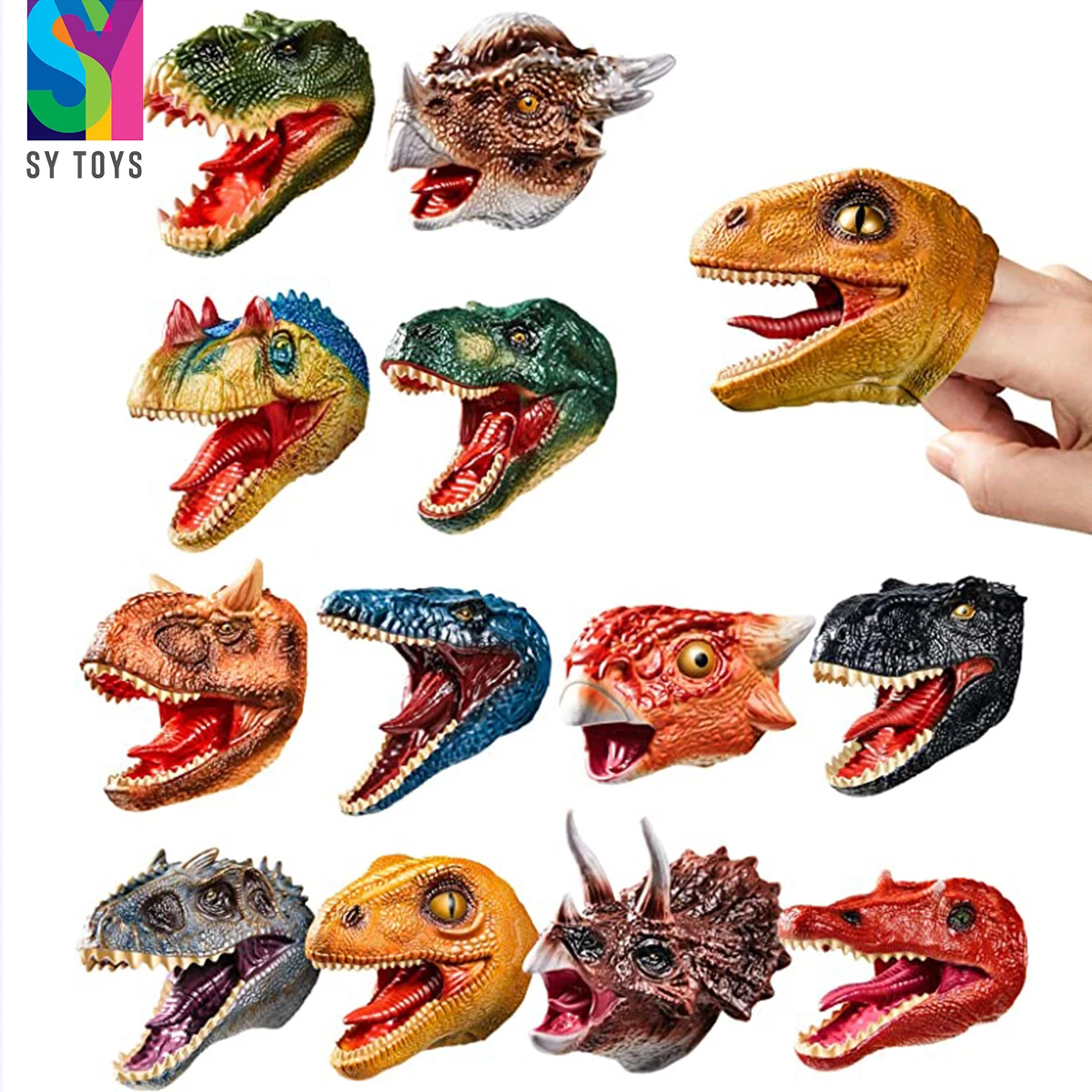 Jouets de doigt de dinosaure de fronde jouets drles de dinosaure de doigt  en caoutchouc 30 pices - Cdiscount Puériculture & Eveil bébé
