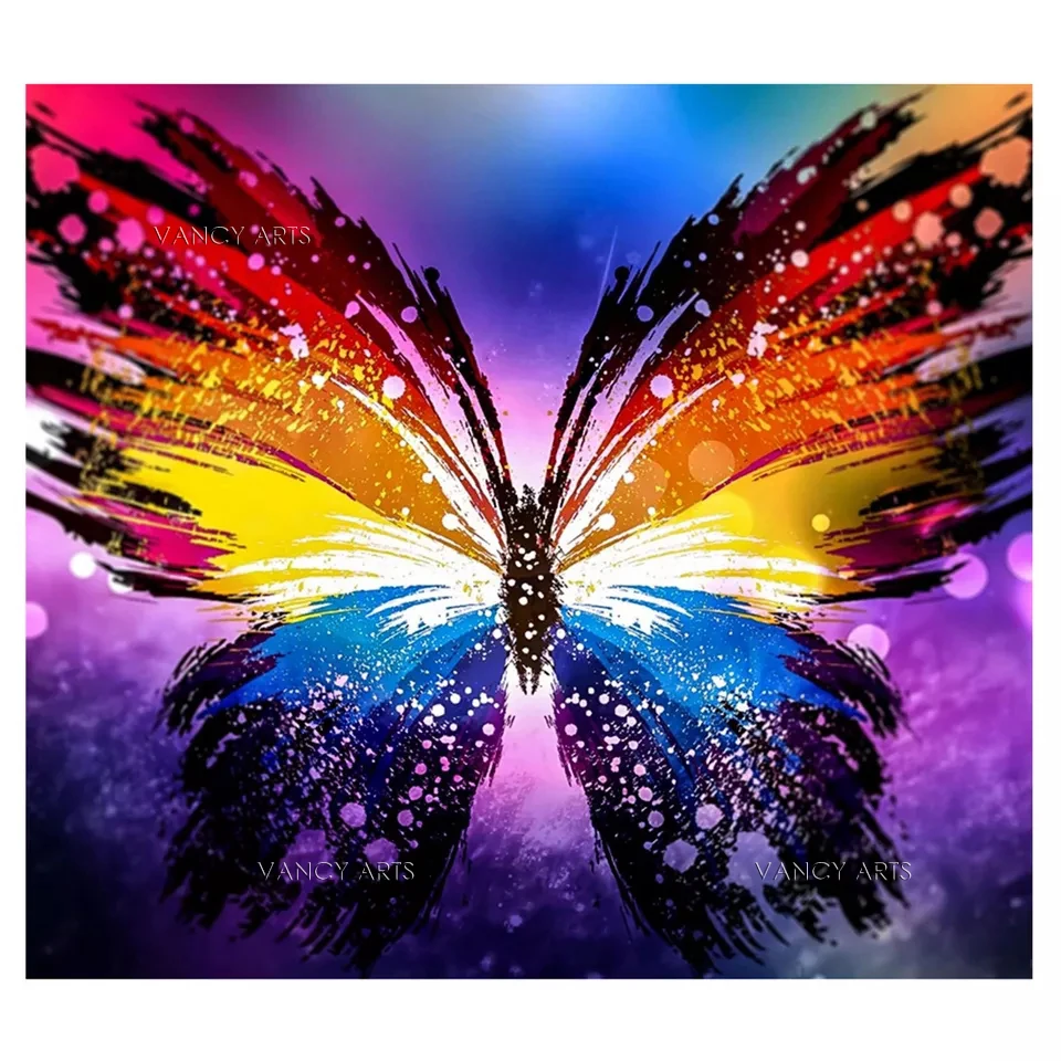 Высококачественные полимерные квадратные Полные Сверла 39 цветов включают 19 AB DMC мягкий короткий ворс Радужная Бабочка 5D DIY наборы алмазных картин