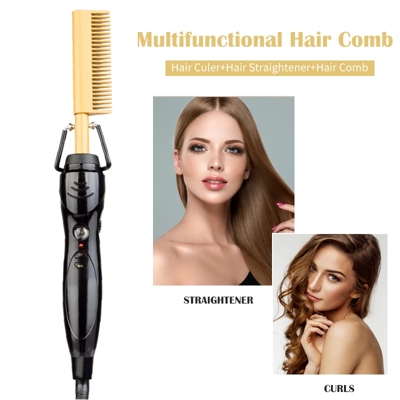 Electric Hot Comb Straightener Electric Hair Straightener Buy Heat Straightening Hair Brush