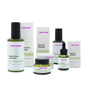 Acne-Control Skin Care Set with Hyaluronic Acid Niacinamide & Tea Tree Extract for Face Purifying & Oil-Balancing Treatment