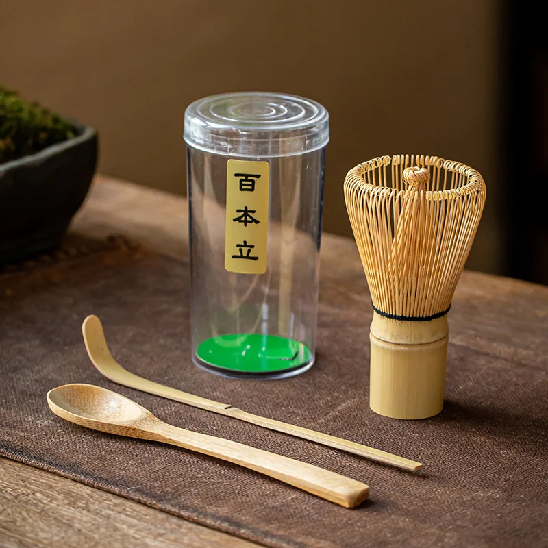Matcha Mixing Set Teaware Tool Spoon Holder Bamboo Matcha Whisk Kits
