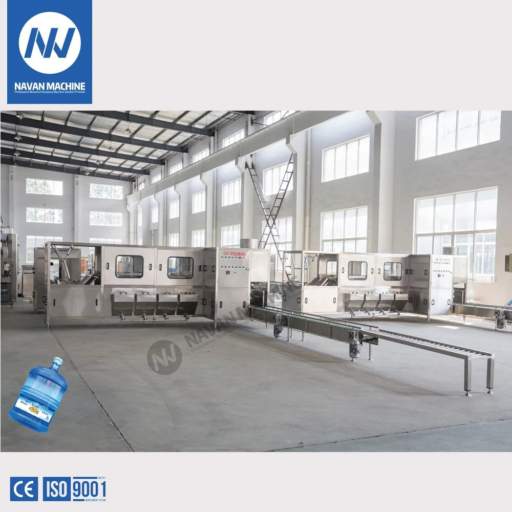 18.9L 20L 5 Gallon Barrel PET Bottled Water Filling Capping Machine Drinking Water Bottling Line factory