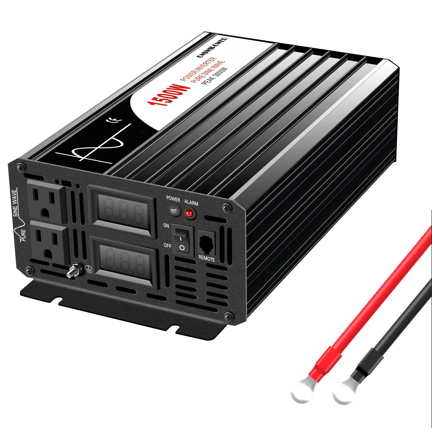 Shop for 1500W Peak 4500W Pure Sine Wave Power Inverter DC 12V to AC 110V  Converter with Battery AC Charger LCD Display,Ups Low Frequency Home Use Solar  Inverter for Lithium, Sealed, Gel