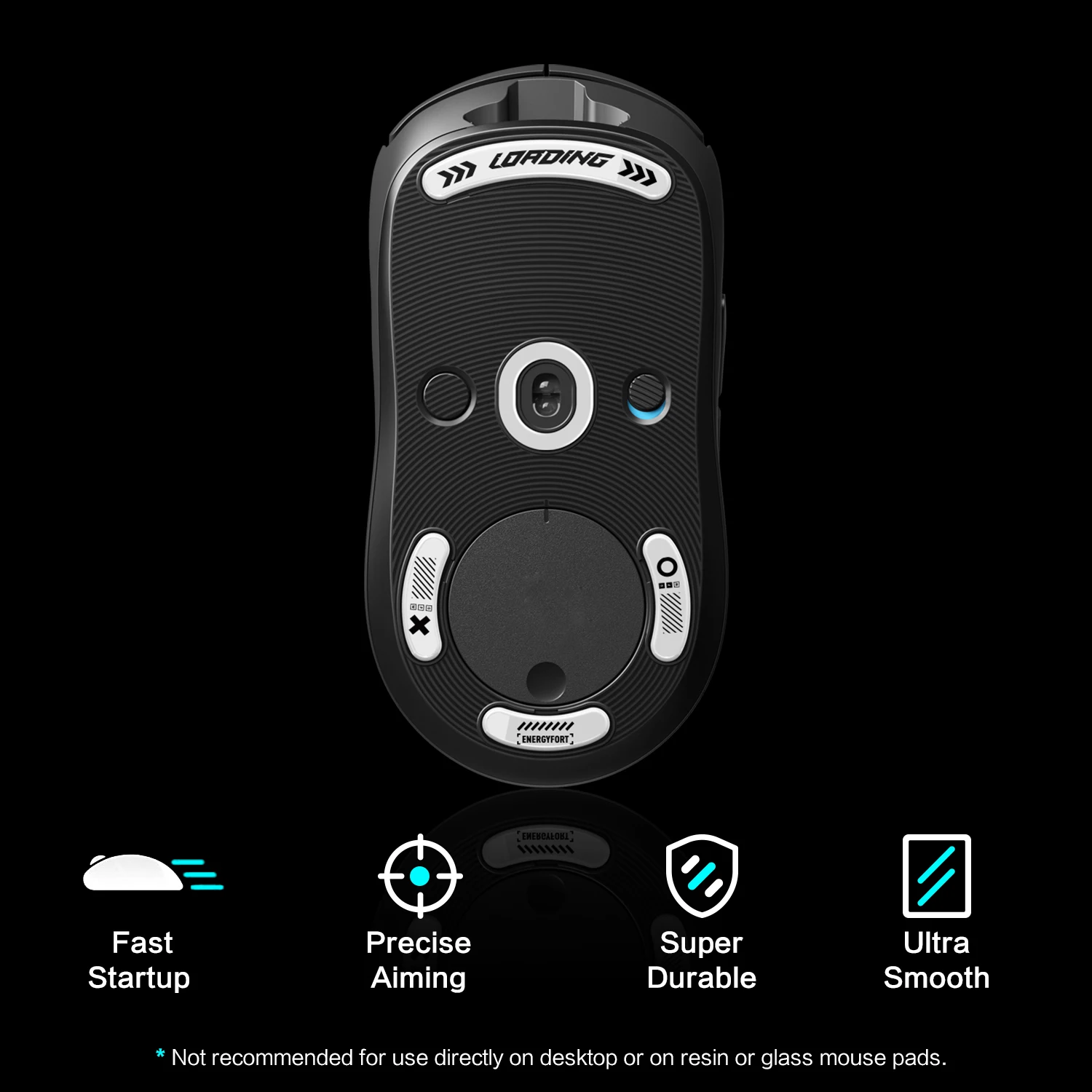 Glasses Mouse Skates for Logitech G PRO Wireless the Fastest Smoothest and Most Durable Mouse Feet Stickers