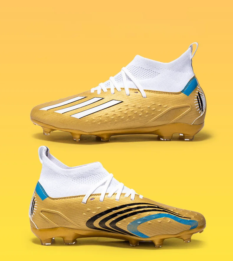 High Top Football Shoes Teenagers' Ag Spike Artificial Turf Foot