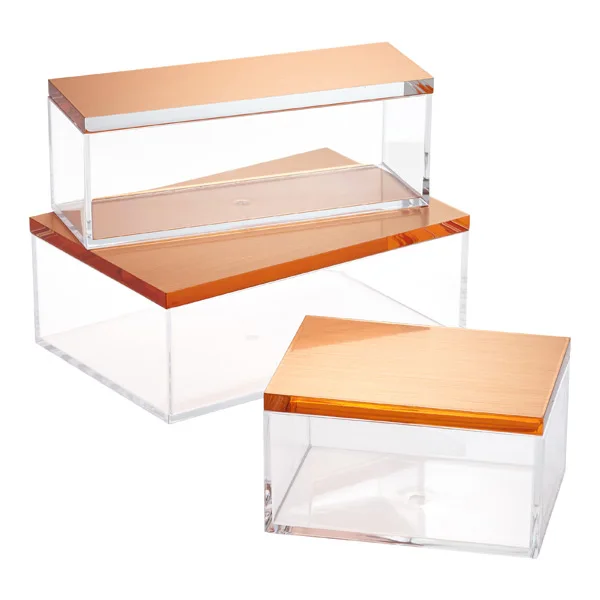 Factory Price Wholesale Small Acrylic Box With Lid