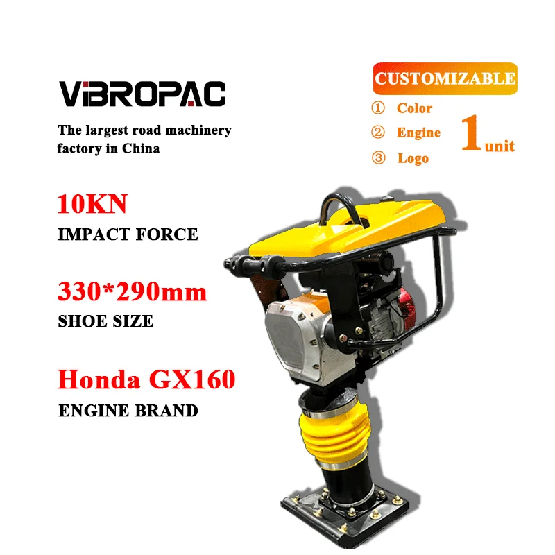 Factory Direct Discount High Quality 10kn Tamping Rammers Tamp Soil Asphalt Earth Jumping Jack