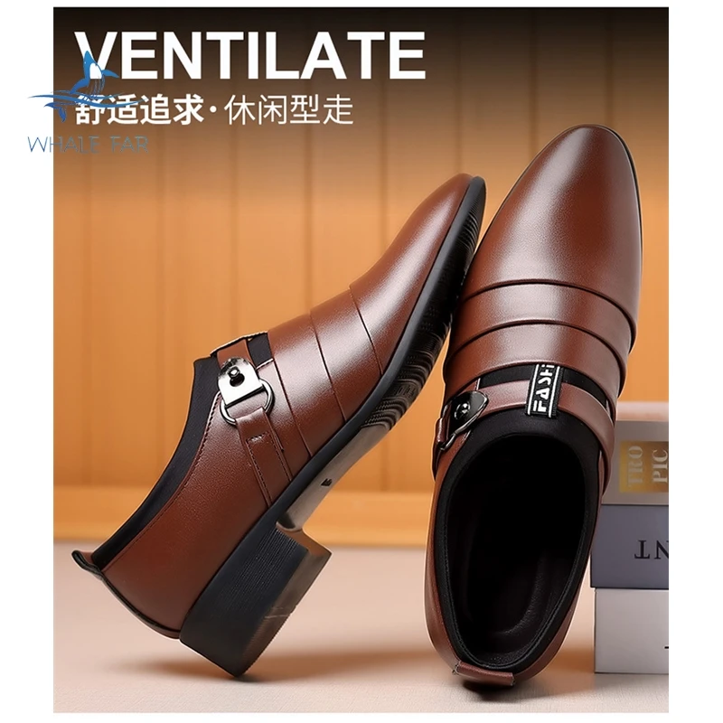 A074 New Fashion Hot Sale Leather Shoes Men's Business Casual Shoes ...