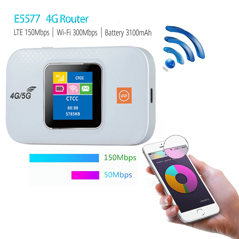 OEM E5577  most powerful wifi router outdoor router access point  192. 168.8.1 wireless router with 3000mah battery