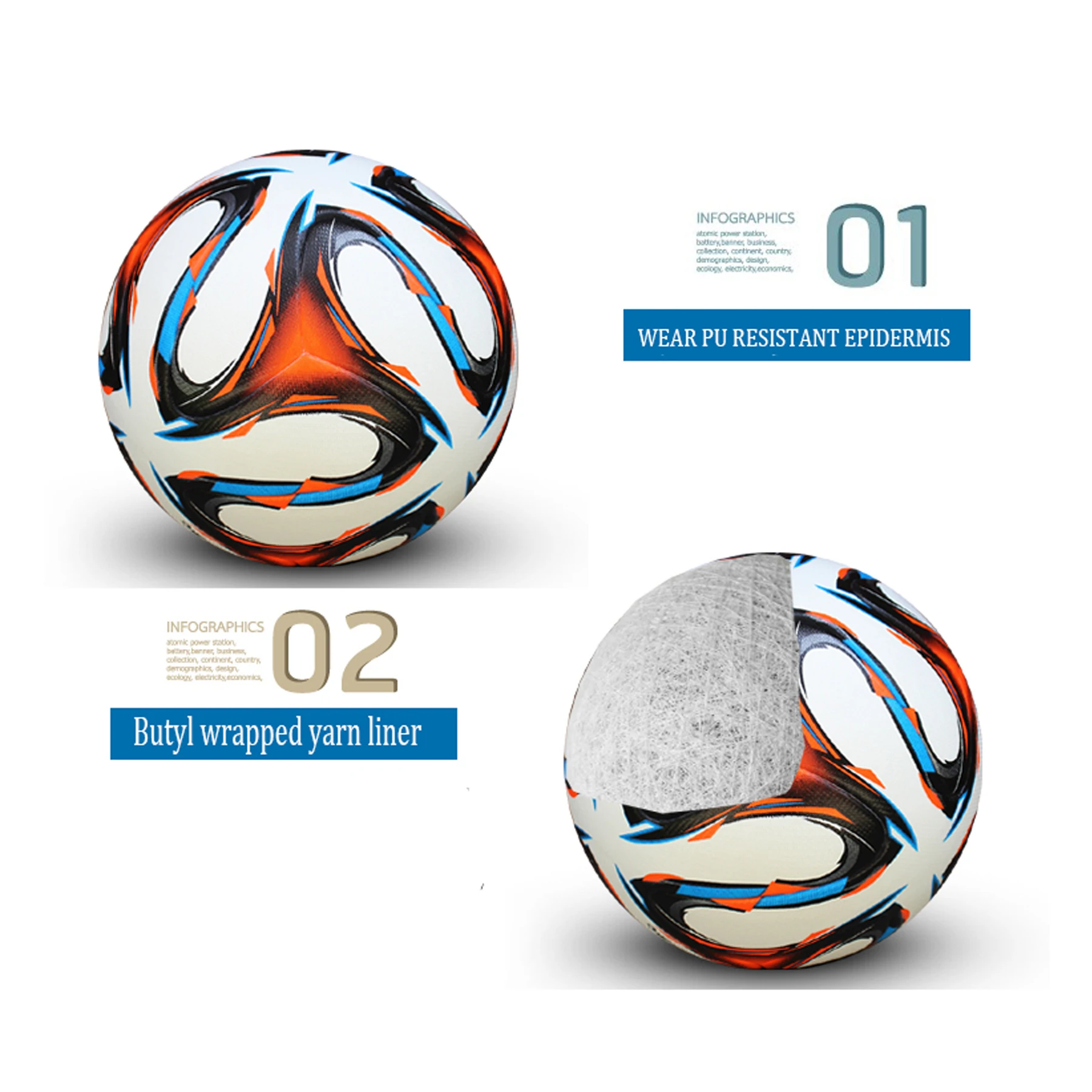 ximenzhiyue 1 PVC Football Soccer Training Size 5 football Ball For Games