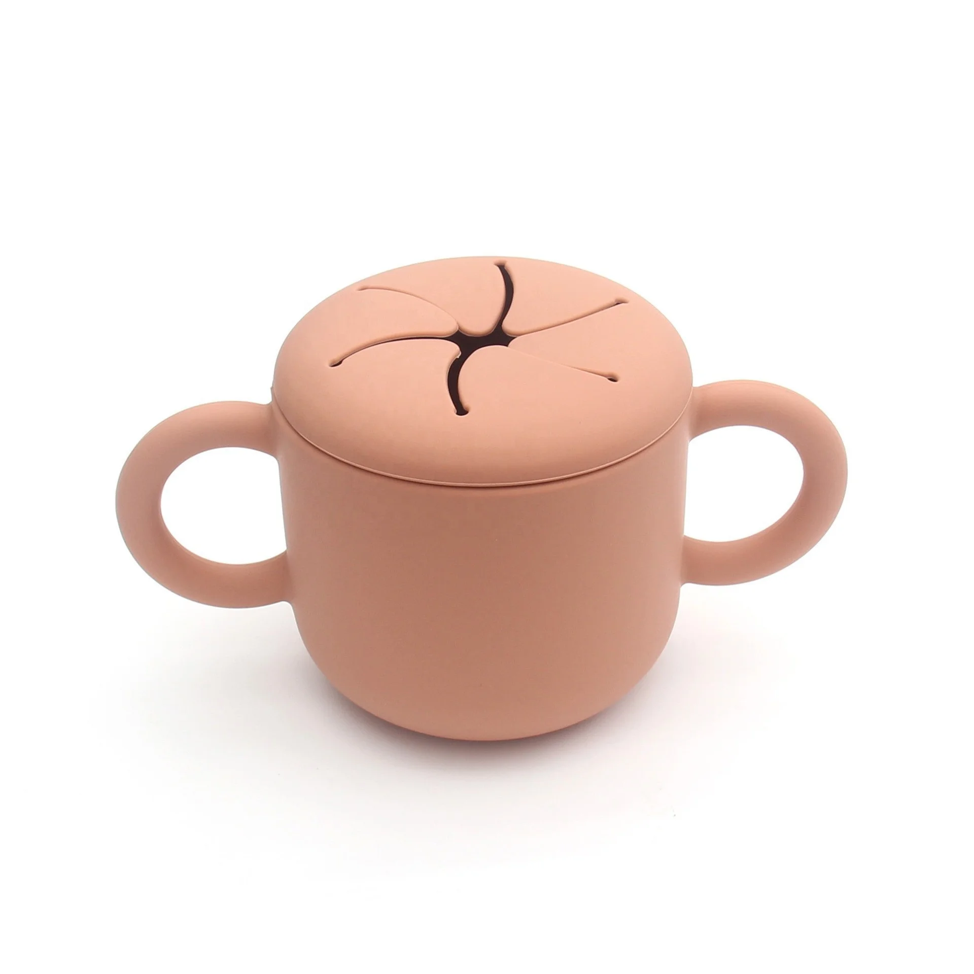 Детские Силиконовые тренировочные детские чашки для детского напитка с крышками ODM OEM закуска силиконовая чашка