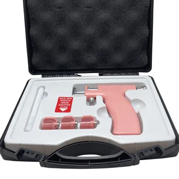 Professional  Stud Piercing Machine Sterile Nose Pierced Gun Tool Kit with  Stainless Steel Ears Piered