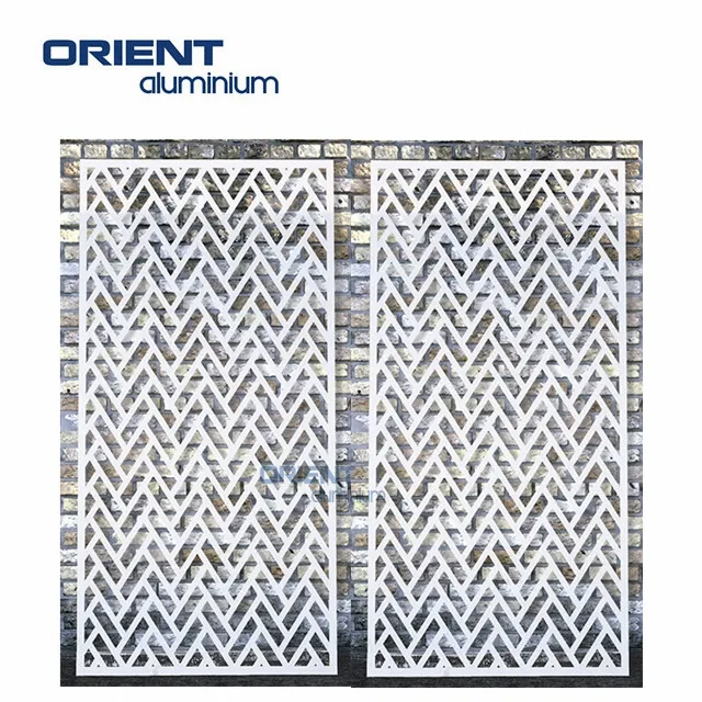 WPC Aluminium Laser Cutting Cotton Patterns to Make Privacy Fence