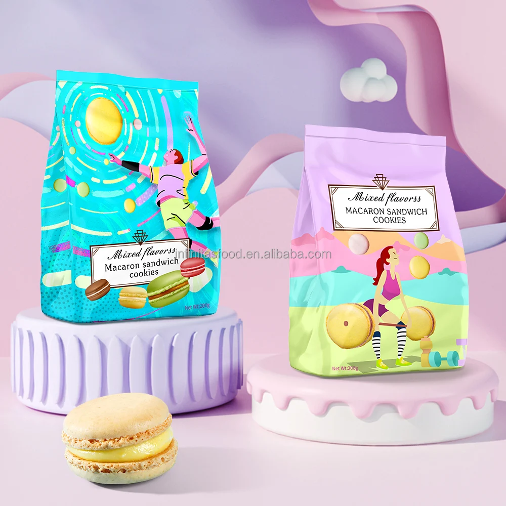 Premium Snacks Exotic Snacks Cream Biscuits and Cookies Cream Filled Biscuits Sandwich Macron Cookies