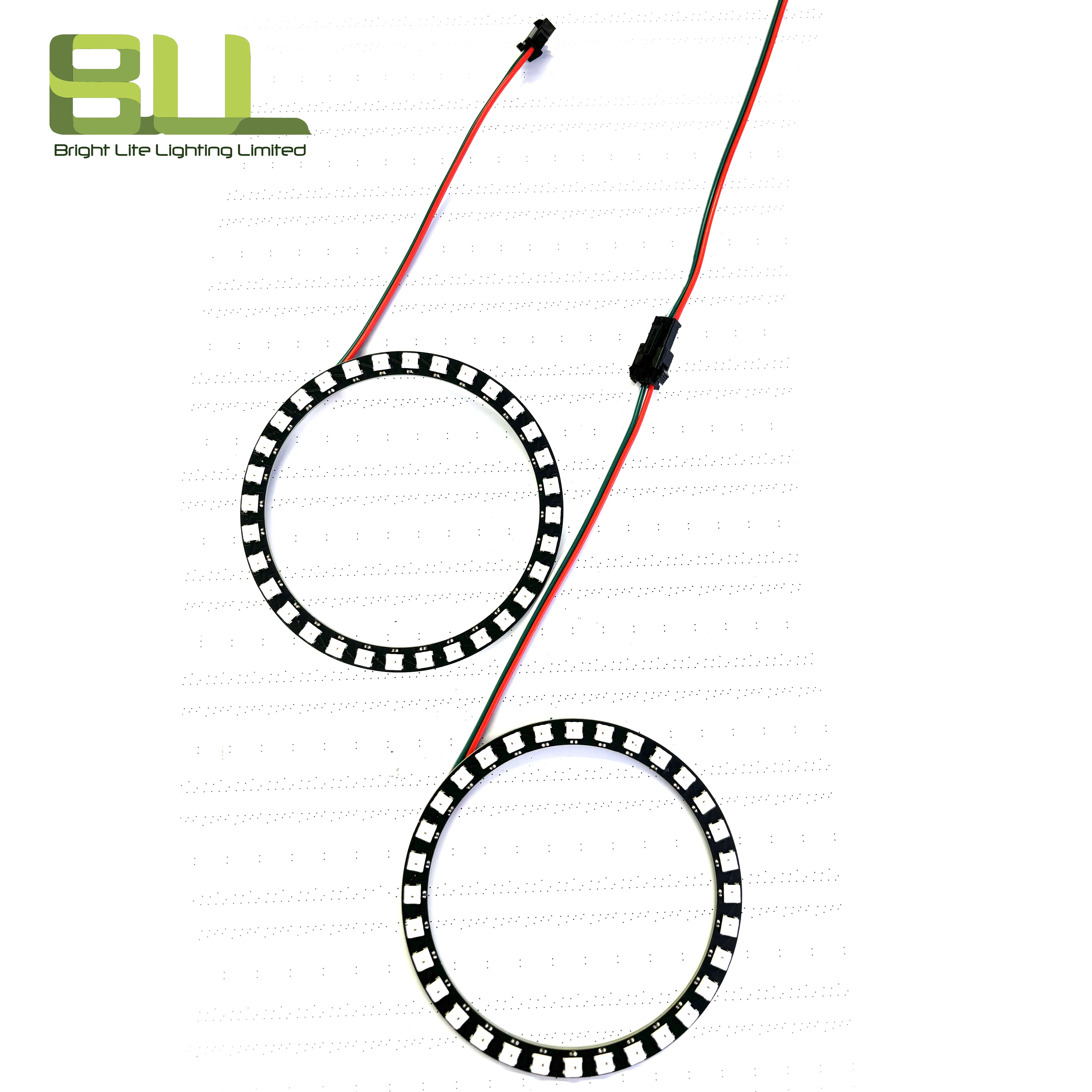 Smart LED Ring WS2812  Individually Addressable Pixel RGBIC 32Leds DC5V Led Strip Light
