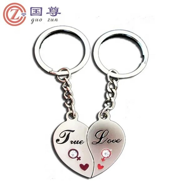 High Quality Stylish Lovely Heart Cute Couple Keychain Love Keychain Key  Ring Steel Heart-shaped Key Ring With Heart Pendant - Buy Stylish Lovely  Heart Key Ring,Steel Heart-shaped Key Ring,Couple Key Chain With