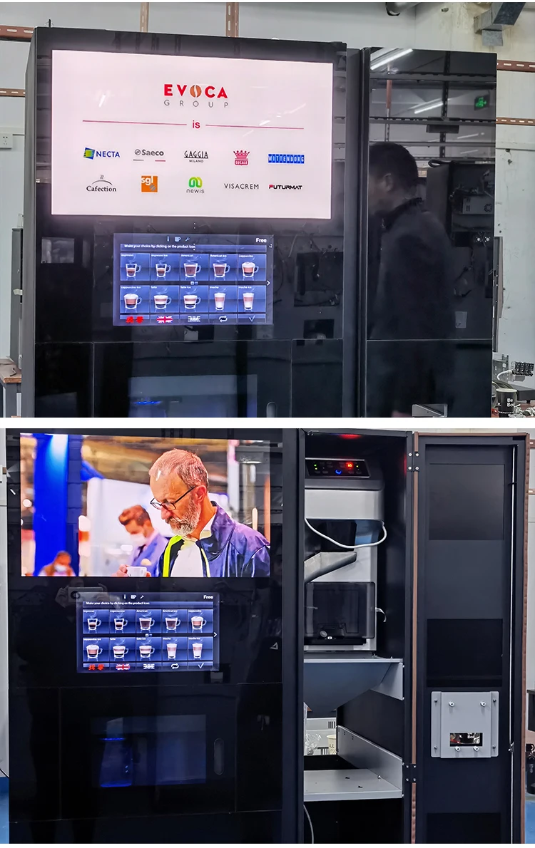 Iced Coffee Vending Machine Fully Automatic For Business With Ice